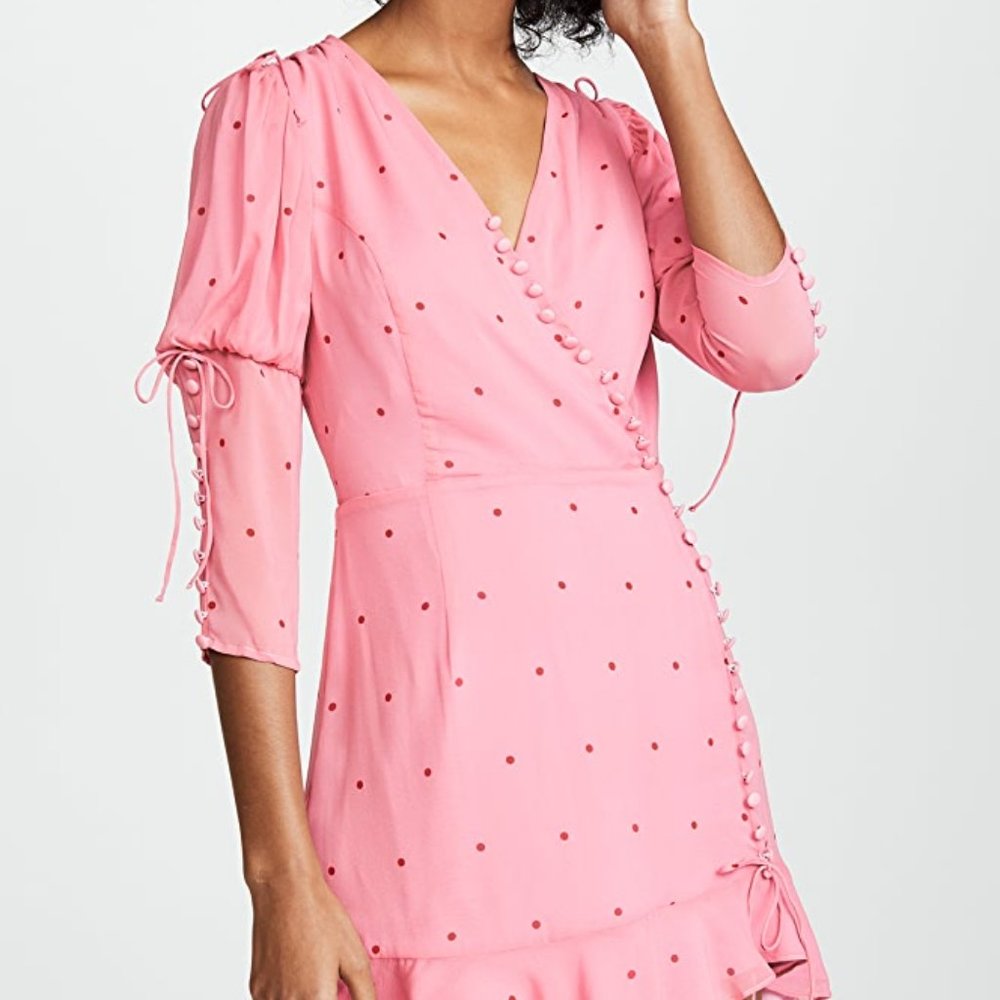 For Love and Lemons Rosie Button Mini Dress